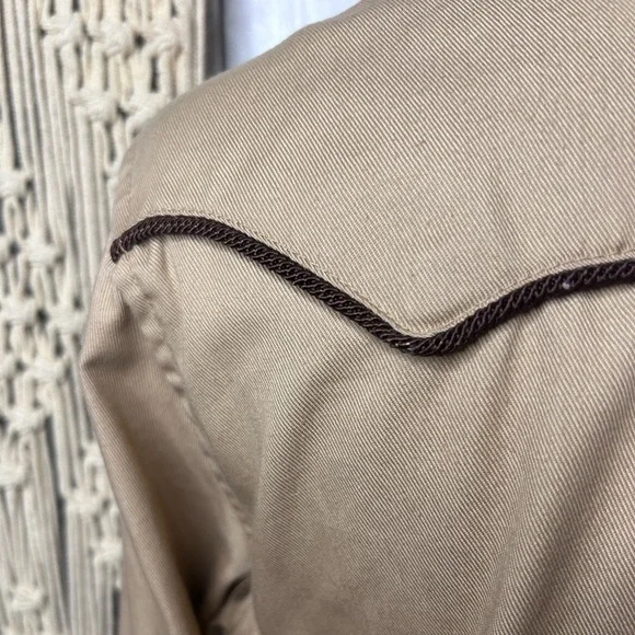 Vintage Panhandle Slim Women’s Medium Western Embroidered Pearl Snap Shirt - Picture 6 of 7